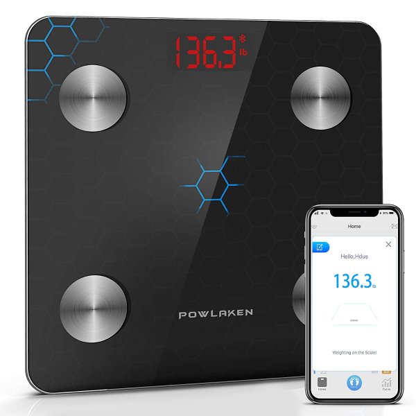 luetooth Bathroom Digital Body Fat Weight Scale, Smart Wireless BMI Weighing Scales