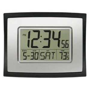 La Crosse Technology Digital Wall Clock with Thermometer