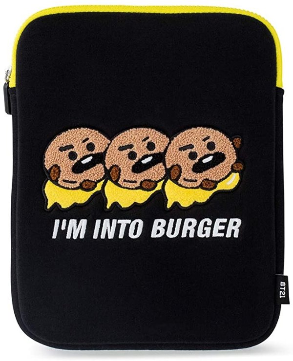 Official Merchandise by Line Friends - SHOOKY Character Bite Ppogeul Tablet Pouch 10"