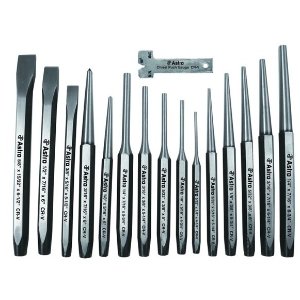 Astro Pneumatic Tool model 1600 16-Piece Punch and Chisel Set