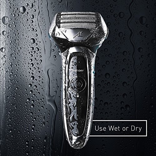 Arc5 Electric Razor, Men's 5-Blade Cordless with Shave Sensor Technology and Wet/Dry Convenience, ES-LV65-S