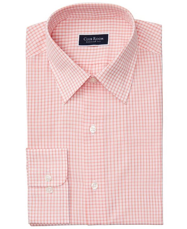 Men's Classic/Regular-Fit Check Dress Shirt, Created for Macy's