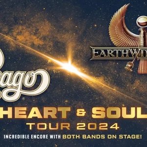 Earth, Wind & Fire and Chicago: Heart & Soul Tour 2024 on September 1 at 7:30 p.m.