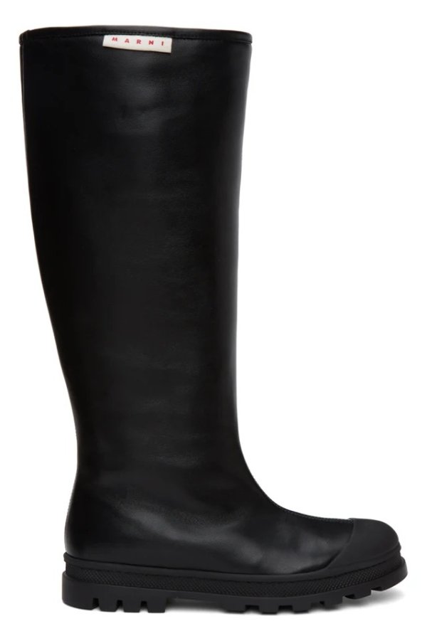 Black Tall Pull-On Boots