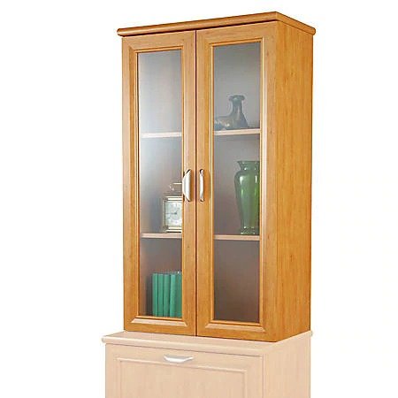 Realspace® Magellan 2-Shelf Hutch For Lateral File Cabinet, Honey Maple Item # 545427