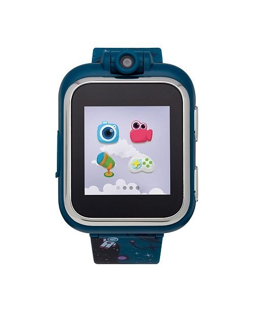 PlayZoom Kids Smartwatch with Navy Outer Space Printed Strap