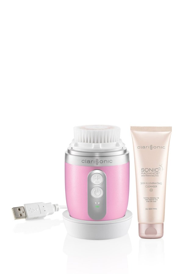 Mia FIT 2-Piece Facial Cleansing Skincare Device - Pink