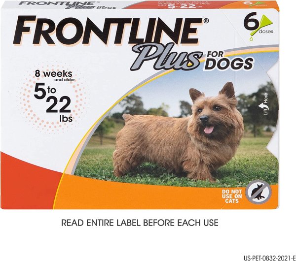 Plus for Dogs Small Dog (5-22 pounds) Flea and Tick Treatment, 6 Doses
