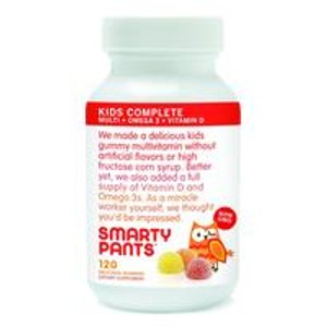 SmartyPants Vitamins Gummy Vitamins with Omega 3 Fish Oil and Vitamin D, 120 Count
