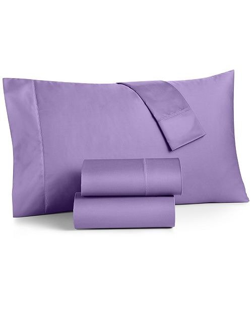 Twin 3-Pc Sheet Set, 550 Thread Count 100% Supima Cotton, Created for Macy's