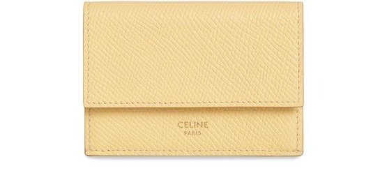 Folded Wallet in Grained Calfskin
