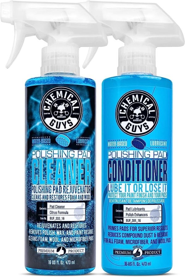 Chemical Guys BUF_301_16 Polishing and Buffing Pad Conditioner (16 Ounce) with Foam and Wool Citrus-Based Pad Cleaner, 16 oz