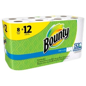 Bounty Select-A-Size Paper Towels, White, Giant Roll, 8 Count