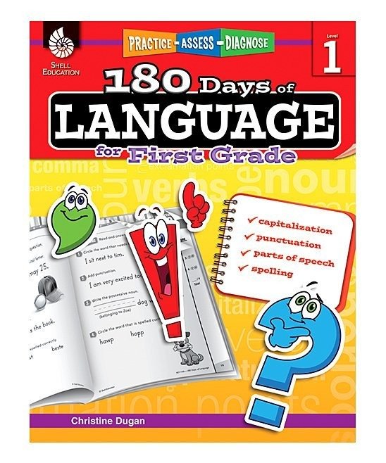 180 Days of Language for First Grade Workbook