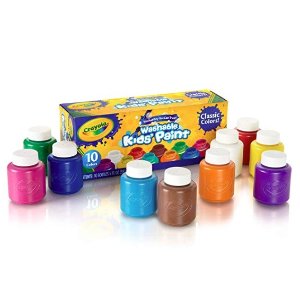 Crayola Washable Kids' Paint, Assorted Colors 10 ea @ Amazon