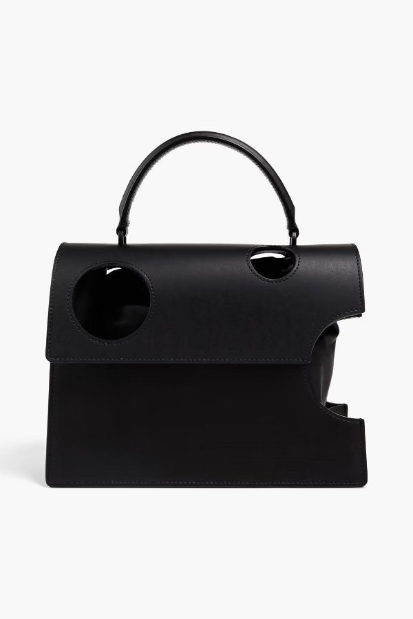 Jitney 2.8 Meteor cutout leather tote