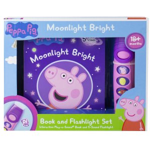 Peppa Pig Moonlight Bright Sound Book and Sound Flashlight Toy Set