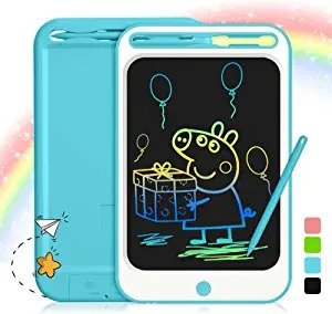 Colorful LCD Writing Tablet, 10 Inches Doodle Board Drawing Tablet Kids LCD Board Writing Pad with Memory Lock Educational Learning Toys Gifts for 3 4 5 6 7 8 Years Old Boys Girls Toddlers