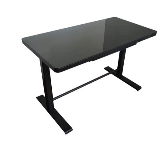 Uncaged Ergonomics Rise Up Glass Standing Desk 23.7x 45.3” Adjustable Height 27-46.3”