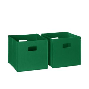 idge Kids 2pc Soft Storage Bins, Green