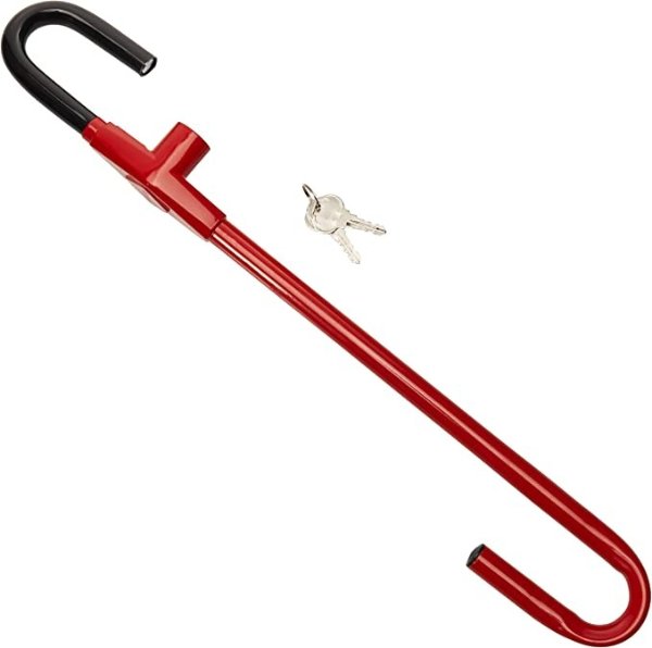 The Club CL303 Pedal to Steering Wheel Lock, Red, 5.25 Inch