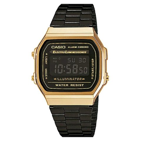 Casiomen s black dial watch