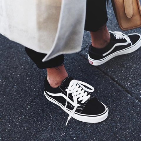 Vans old skool 2024 black and white kohl's