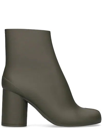 80MM TABI RUBBERIZED ANKLE BOOTS