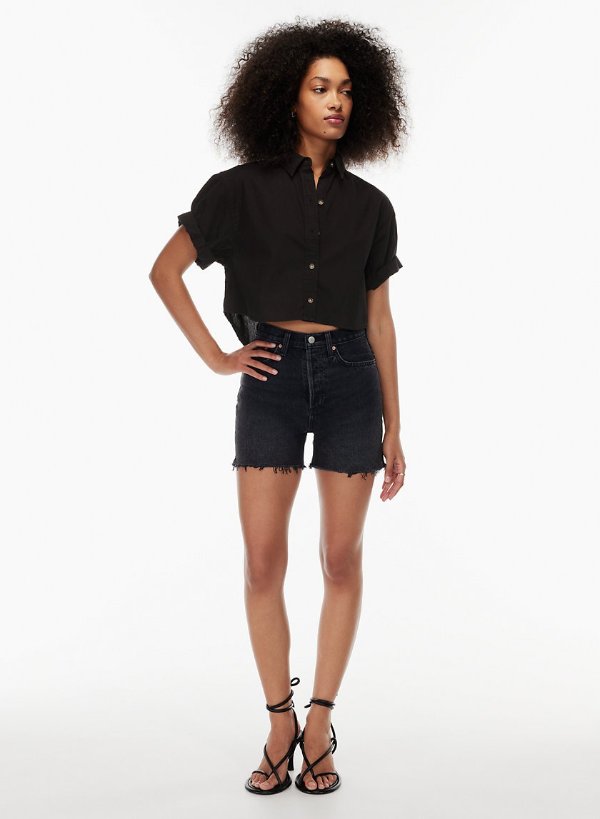 the jane cropped shirt