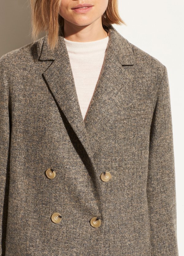 Pebble Texture Wool Jacket