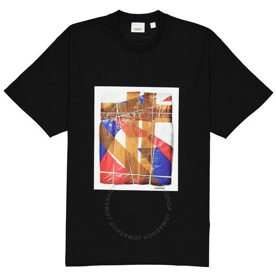 Men's Black Graphic Print T-shirt