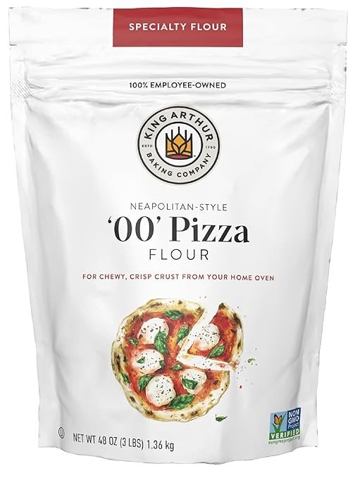King Arthur 00 Pizza Flour, Non-GMO Project Verified, 100% American Grown Wheat, 3lb