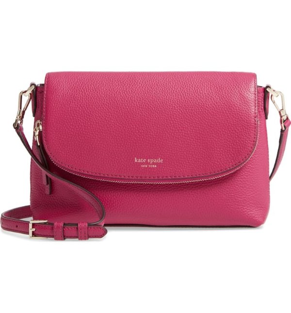 large polly leather crossbody bag