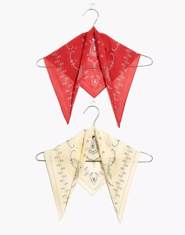 Two-Pack Triangle Bandanas