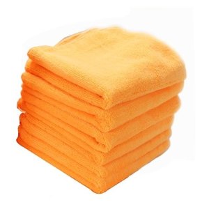 Chemical Guys MIC_303_6 Orange Banger Extra Thick Microfiber Towel (16.5 in. x 16.5 in.) (Pack of 6)