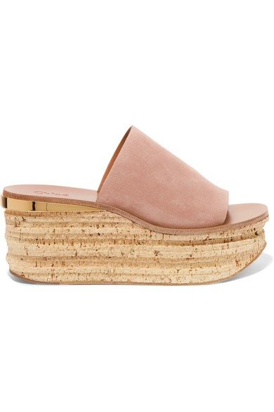 Camille suede wedge sandals