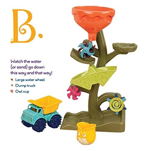 B. toys – Owl About Waterfalls Water Wheel – Sand-and-Water Sifting Tunnel for Kids 18 m+