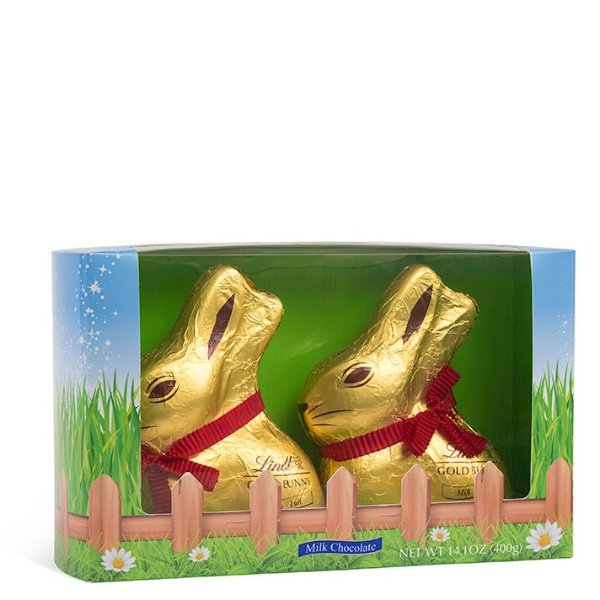 Easter Milk Chocolate GOLD BUNNY 2-Pack (14.1 oz)