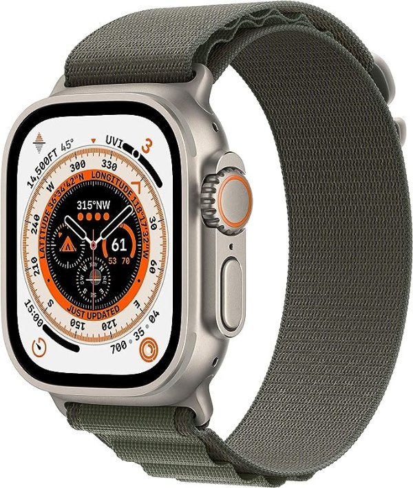 表带 M Watch Ultra GPS + Cellular, 49mm Green Alpine
