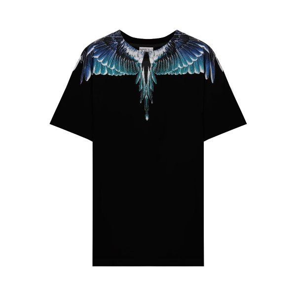 Black & Multicolor Wings T-shirt