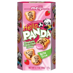 Meiji Hello Panda Cookies, Vanilla Crème Filled - 2.1 oz, Pack of 10