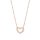 Ari Heart Rose Gold Pendant Necklace in White Crystal | Kendra Scott