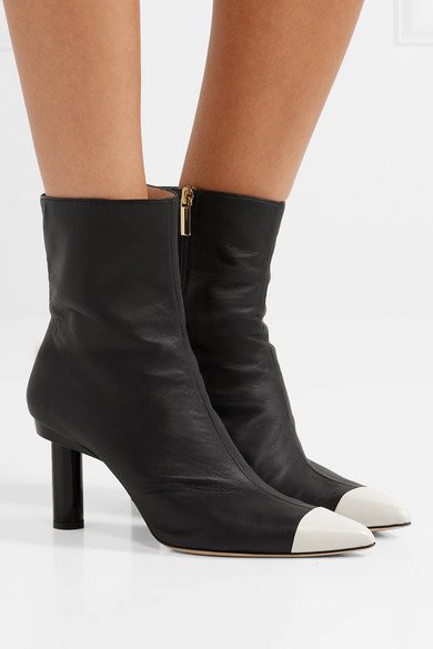 Tibi | Grant two-tone leather ankle boots | NET-A-PORTER.COM