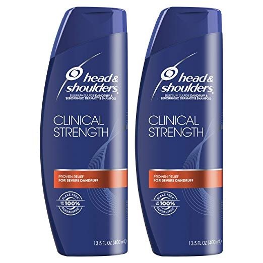 Clinical Strength Dandruff and Seborrheic Dermatitis Shampoo 13.5 Fl Oz (Pack of 2)