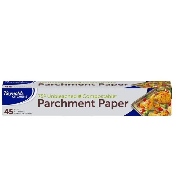 Kitchens Unbleached Parchment Paper Roll, 45 Square Feet