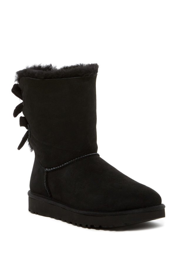 Bailey Twinface Genuine Shearling & Bow Corduroy Boot
