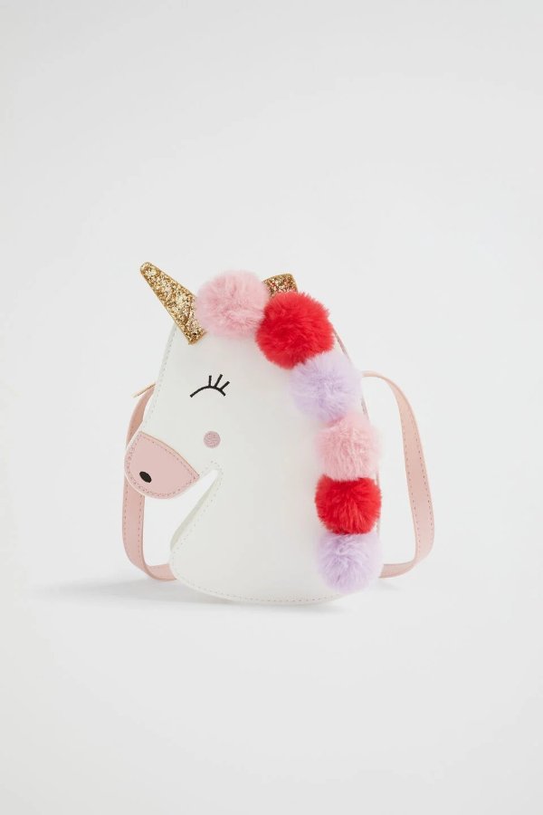 Unicorn Pom Pom Bag