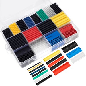 Ginsco 580 pcs 2:1 Heat Shrink Tubing Kit 6 Colors 11 Sizes