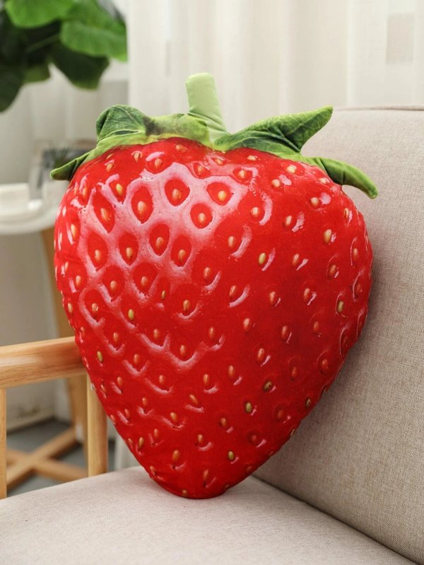 仿真草莓抱枕