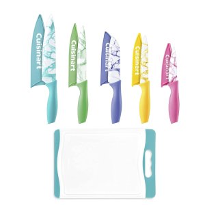 Cuisinart 彩色刀具+砧板11件套